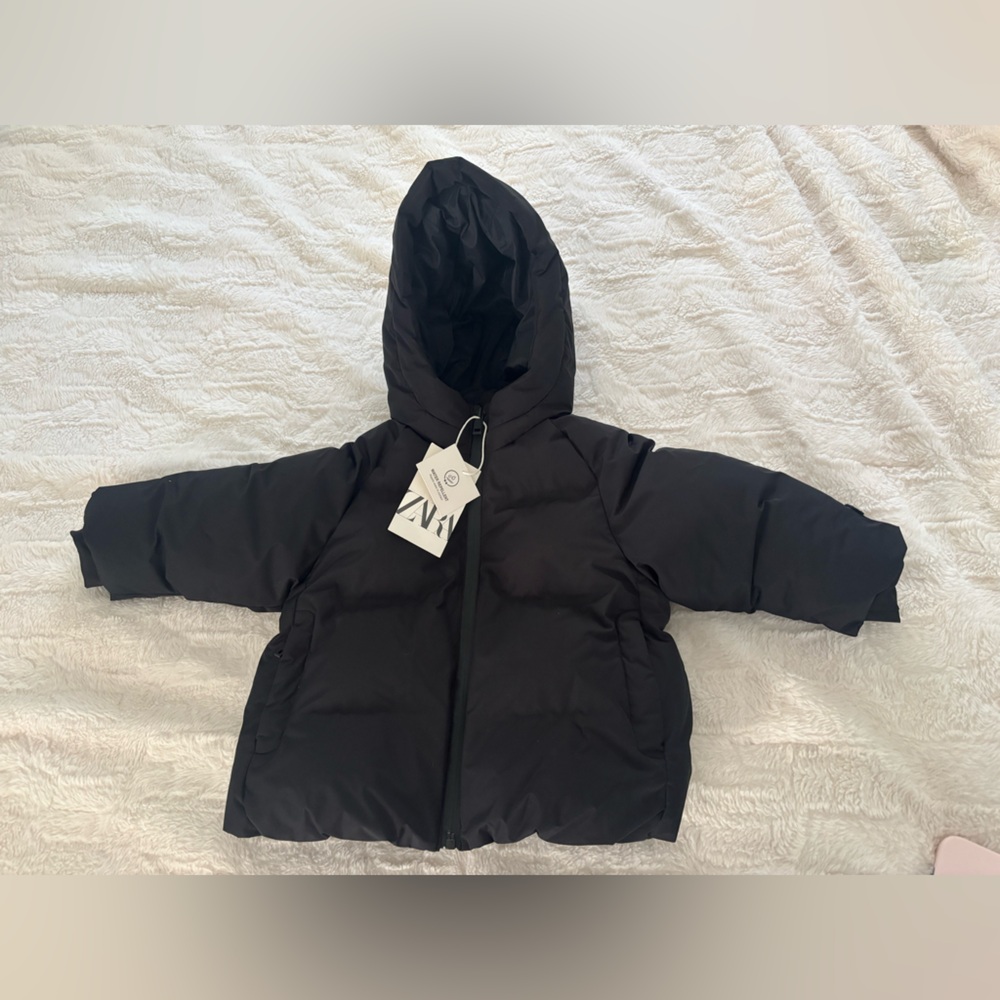 Black Kids Puffer Jacket
